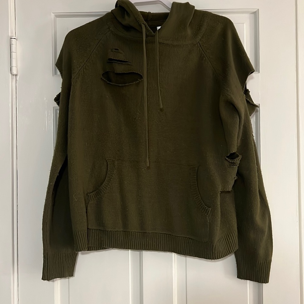 LF distressed sweater